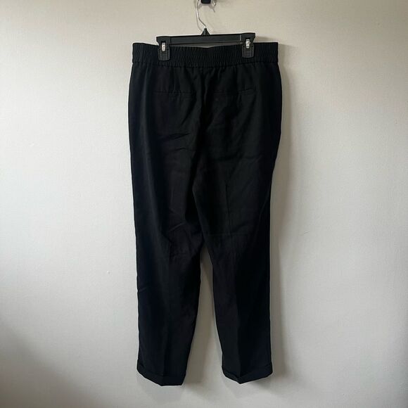 Chico’s Black Lightweight Tencel Blend Cuff Bottom Pants 0 - Picture 4 of 5